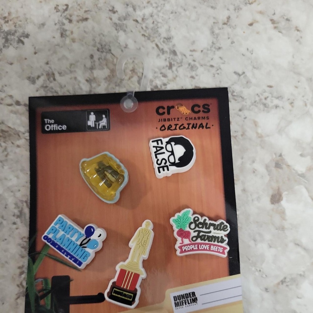 The Office Crocs Jibbitz charms pack with 5 charms #theoffice #jibbitz